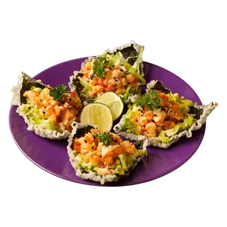 Shrimp Tartare on Nori