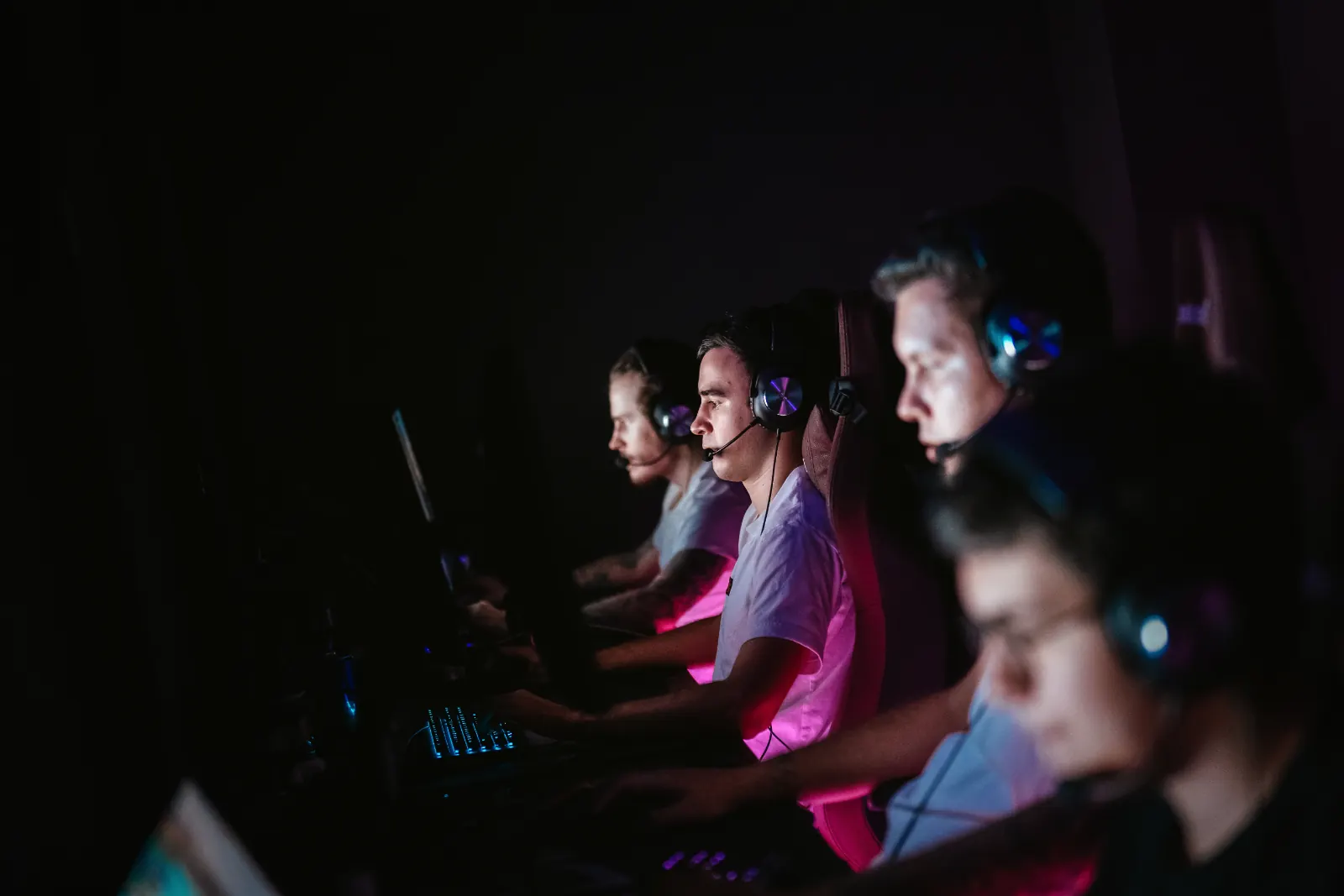 Players in the arena