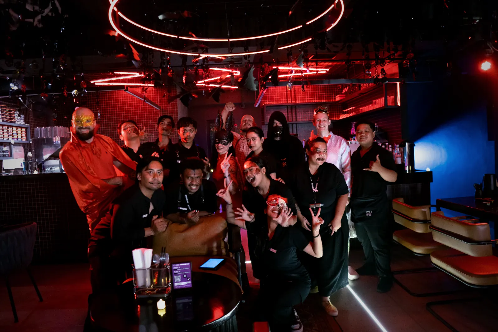 Halloween night at CUBE