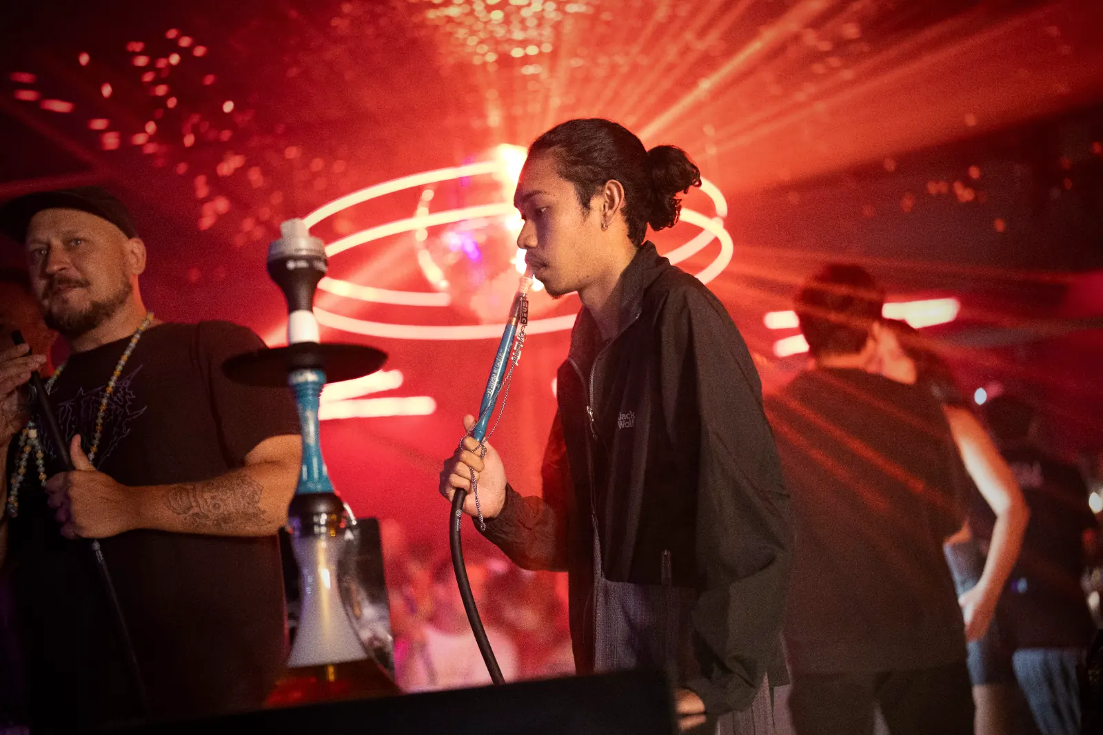 Shisha in neon light